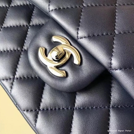 Hyper Peter CHANEL Royalblue With Lambskin Silver 25cm Hardware 0731